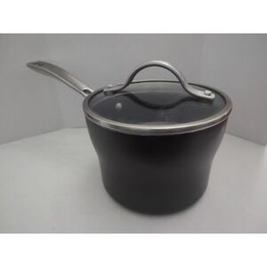 Kirkland Signature 2qt Saucepan Anodized Nonstick Aluminum Sauté Pot & Lid